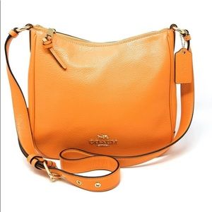 NWT Candied Orange Coach Ellie File Bag